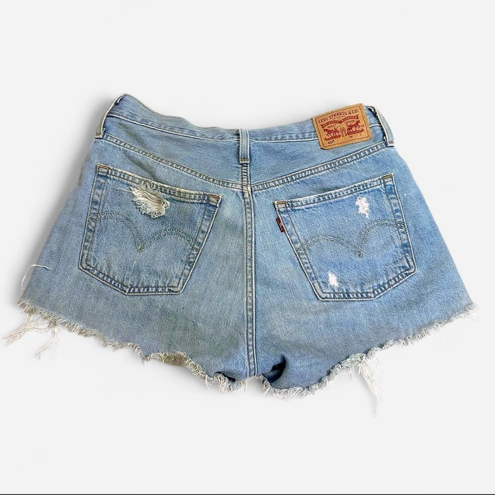 Levi's Women's Distressed Blue Jean Shorts